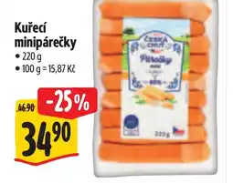 Albert Kuřecí minipárečky nabídka