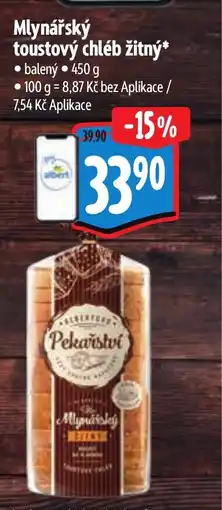 Albert Mlynářský toustový chléb žitný nabídka