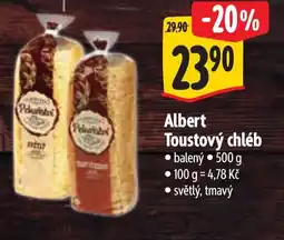 Albert Albert Toustový chléb nabídka