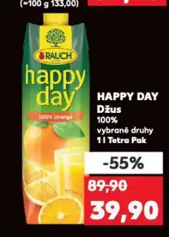 Kaufland Happy day džus nabídka