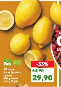 Kaufland Bio citrony nabídka