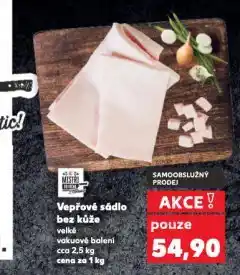 Kaufland Vepřové sádlo bez kůže nabídka