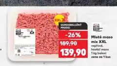 Kaufland Mleté maso mix nabídka