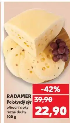 Kaufland Radamer polotvrdý sýr nabídka