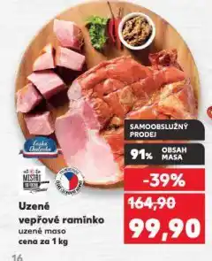 Kaufland Uzené vepřové ramínko nabídka