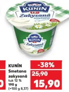 Kaufland Kunín zakysaná smetana nabídka