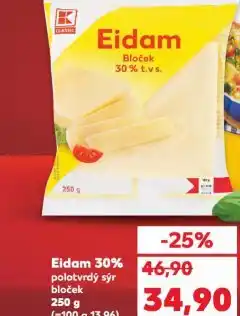 Kaufland Eidam 30% nabídka
