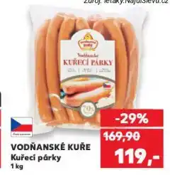 Kaufland Kuřecí párky nabídka