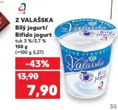 Kaufland Bifido jogurt z valašska nabídka