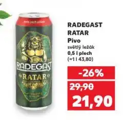 Kaufland Pivo radegast nabídka