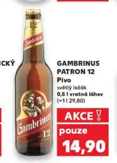Kaufland Pivo gambrinus nabídka