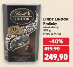 Kaufland Lindt lindor nabídka