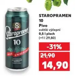 Kaufland Pivo staropramen nabídka
