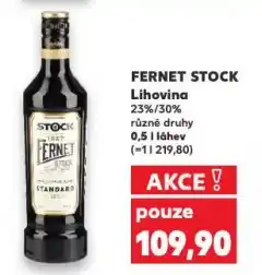 Kaufland Fernet stock nabídka