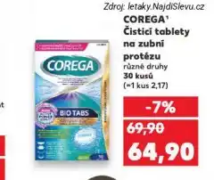 Kaufland Corega čisticí tablety nabídka