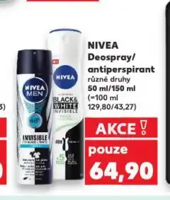 Kaufland Nivea antiperspirant nabídka