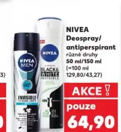 Kaufland Nivea deospray nabídka