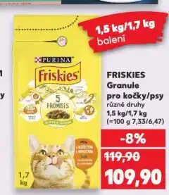 Kaufland Friskies granule pro psy nabídka
