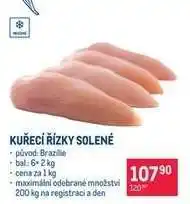 KUŘECÍ ŘÍZKY SOLENÉ