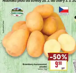 Billa Brambory konzumní pozdní nabídka