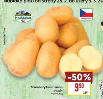 Billa Brambory konzumní pozdní nabídka