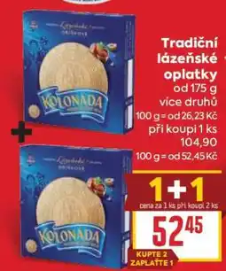 Billa Tradiční lázeňské oplatky nabídka