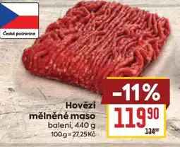 Billa Hovězí mleté maso nabídka