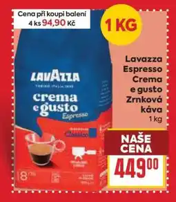 Billa Lavazza Espresso Crema e Gusto Zrnková káva 1 kg nabídka