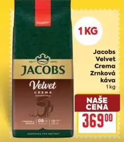 Billa Jacobs Velvet Crema Zrnková káva 1 kg nabídka