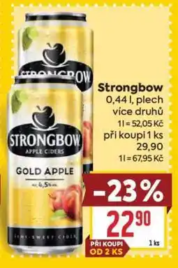 Billa Strongbow nabídka