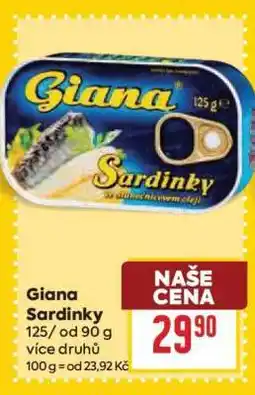 Billa Giana Sardinky nabídka