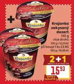 Billa Krajanka Zakysaný dezert nabídka