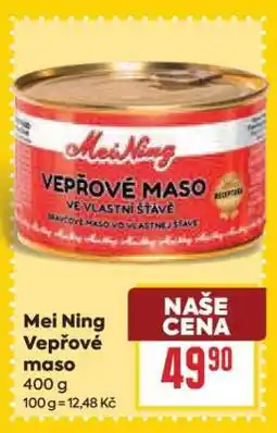 Billa Mei Ning Vepřové maso nabídka