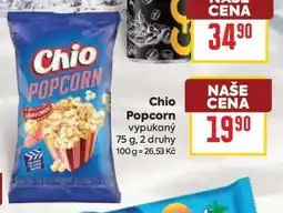 Billa Chio Popcorn nabídka
