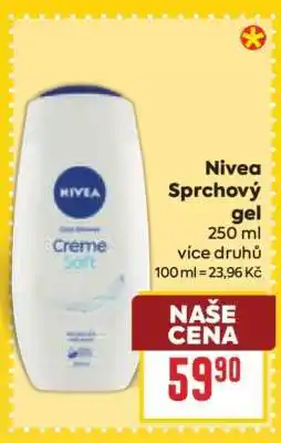 Billa Nivea sprchový gel nabídka