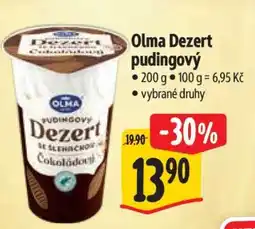 Albert Olma Dezert pudingový nabídka