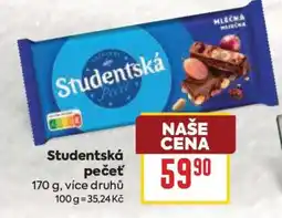 Billa Studentská pečeť nabídka
