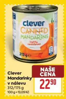 Billa Clever Mandarinky v nálevu nabídka