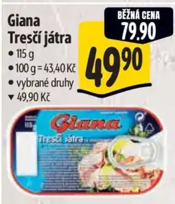 Albert Giana Tresčí játra • nabídka