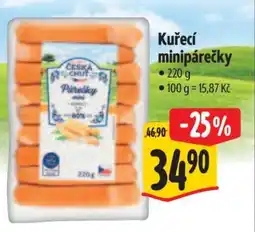 Albert Kuřecí minipárečky nabídka