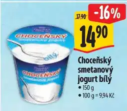 Albert Choceňský Smetanový jogurt bílý nabídka