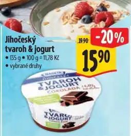 Albert Jihočeský tvaroh & jogurt nabídka