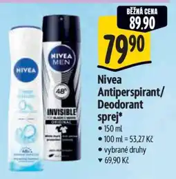 Albert Nivea Antiperspirant, deodorant sprej nabídka