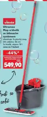 Kaufland Vileda Ultramax Mop a kbelík se ždímacím systémem nabídka