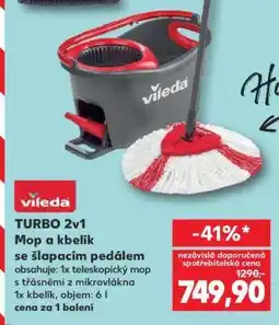 Kaufland TURBO 2v1 Mop a kbelík nabídka