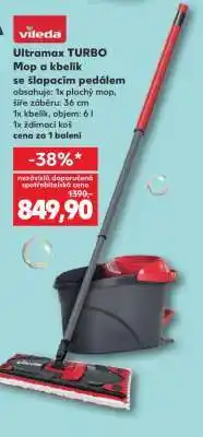 Kaufland Vileda Ultramax TURBO Mop a kbelík nabídka