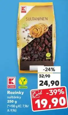 Kaufland Rozinky sultánky 250 g nabídka
