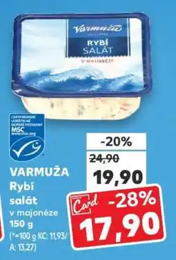 Kaufland Varmuža Rybí salát v majonéze nabídka