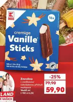 Kaufland Zmrzlina s vanilkovou/čokoládovou příchutí multipack nabídka