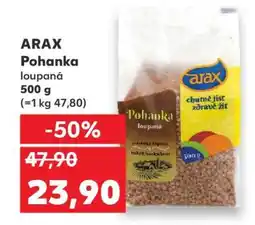 Kaufland ARAX Pohanka loupaná nabídka